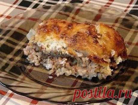 Курица, запеченная с гречкой | Домашняя кулинария