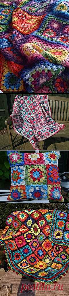 Ravelry: Летний сад Бабушка квадратный узор Люси из Attic24