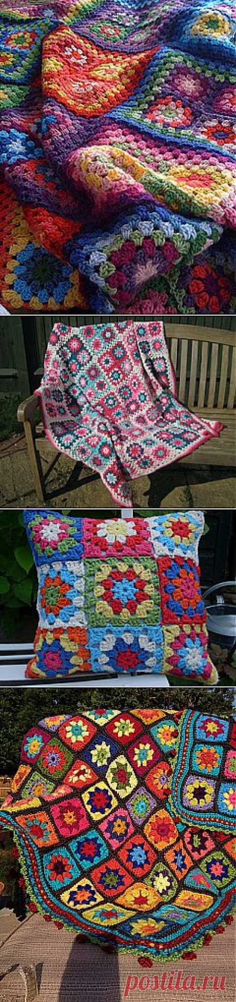 Ravelry: Летний сад Бабушка квадратный узор Люси из Attic24