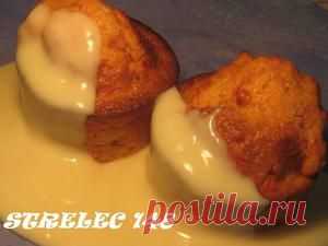 Морковно-банановые кексы с ванильным соусом.. Рецепт c фото, мы подскажем, как приготовить!