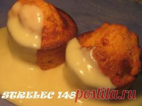 Морковно-банановые кексы с ванильным соусом.. Рецепт c фото, мы подскажем, как приготовить!