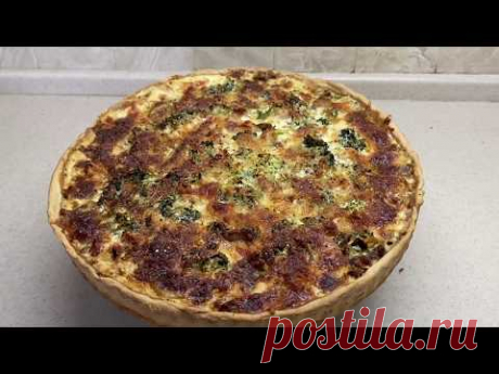Пирог с грибами и курицей!!! Киш!!