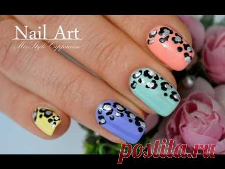 Leopard Nail Art / Дизайн ногтей / Леопардовый принт