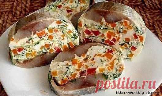 Яркая летняя закуска из сельди!