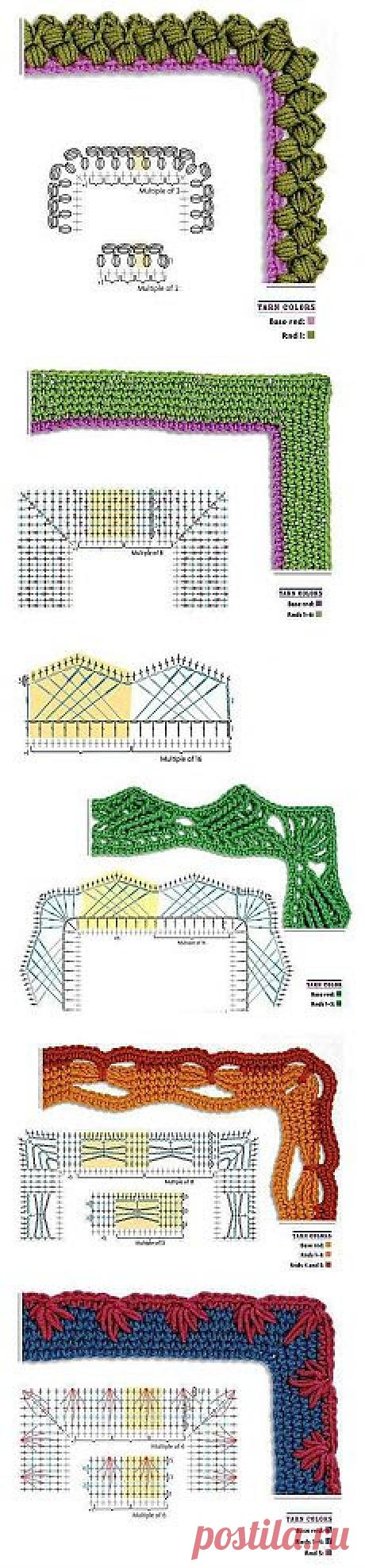 Обвязка края платочка крючком. и другие материалы. Новое в Вашей подборке на Постиле - lusaageeva@gmail.com - Gmail