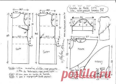 Выкройка коктельного платья для пышных дам (Шитье и крой) — Журнал Вдохновение Рукодельницы