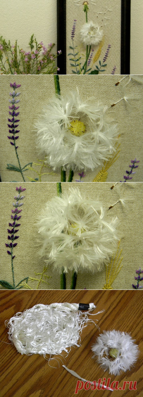 White Mountains: Одуванчики,лаванда,...вообщем все эти милые летние сорняки...:) Stumpwork