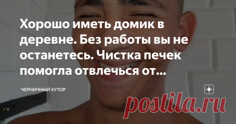 Хорошо иметь домик в деревне. Без работы вы не останетесь. Чистка печек помогла отвлечься от отмостки.