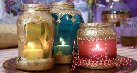(+1) - Экзотическая красота из обычных стеклянных банок | Полезные советы