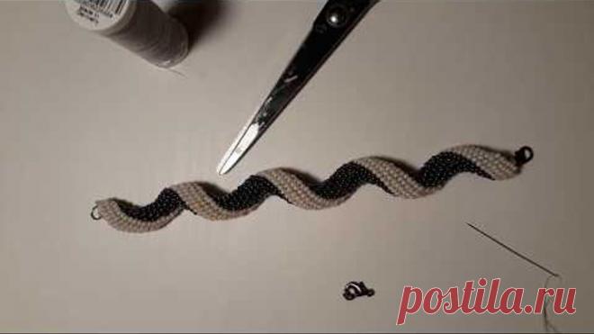 Бисероплетение для начинающих. Браслет из бисера для начинающих.