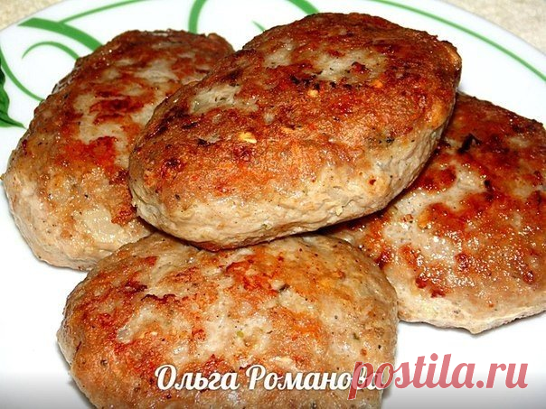 Сочные мясные котлеты с овсяными хлопьями и сыром