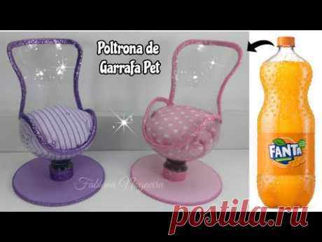 Poltrona de Garrafa Pet 💖 - YouTube
