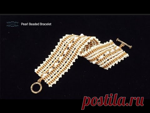 Pearl Beaded Bracelet. Beading Tutorials. Beads Jewelry Making. Handmade Bracelet.