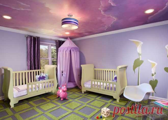 (+1) тема - Красивый потолок в детской | МОЯ КВАРТИРА