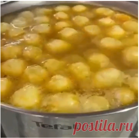 Суп с сырным шарками