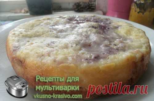 Запеканка с творогом и печеньем в мультиварке » Рецепты для мультиварки