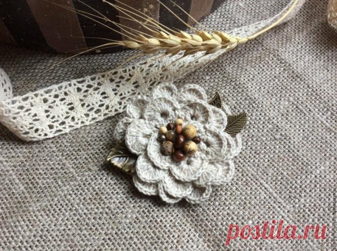 Вязаные броши | Клуб красоты и здоровья | Дзен