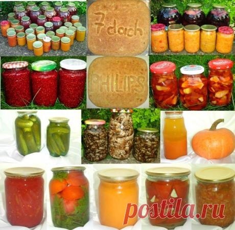 Мои заготовки на зиму и вкуснейший рецепт пирога. / Конкурс дачных рецептов / 7dach.ru