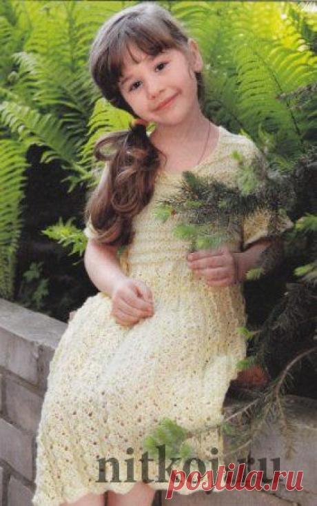 Ажурное платье » Ниткой - вязаные вещи для вашего дома, вязание крючком, вязание спицами, схемы вязания