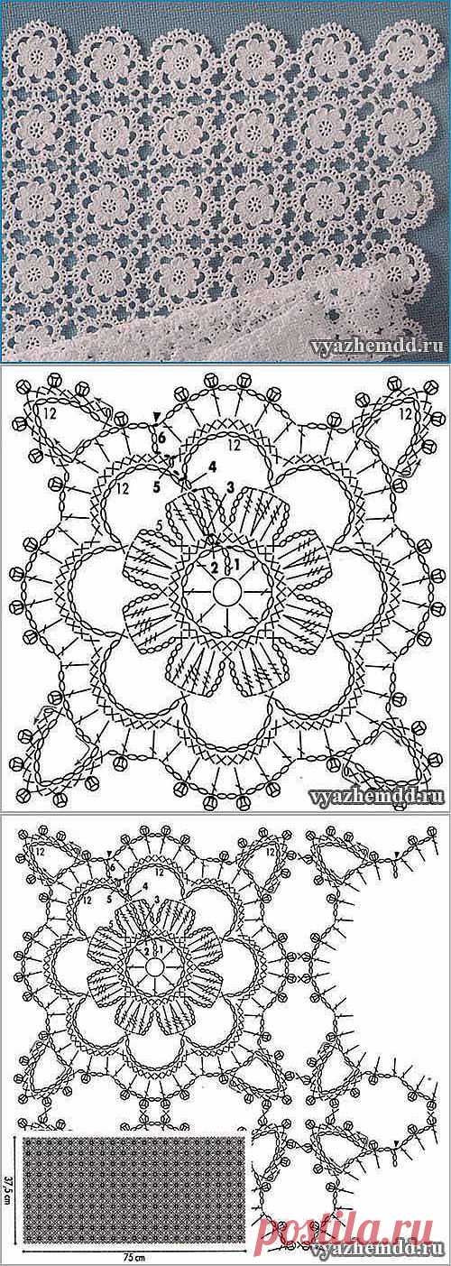 Вязание-крючок-Рисунки и схемы > Мотив.