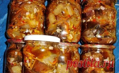 10 рецептов из БАКЛАЖАНОВ на зиму - Простые рецепты Овкусе.ру