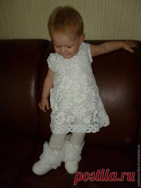 Платье из хлопка для девочки Жемчужинка – заказать на Ярмарке Мастеров – 15EZJRU | Платья, Юрга Заказать Платье из хлопка для девочки Жемчужинка в интернет-магазине на Ярмарке Мастеров, цена: 3500 ₽. Товары ручной работы с доставкой по России и СНГ. ✓Описание, фото ✓Отзывы реальных покупателей