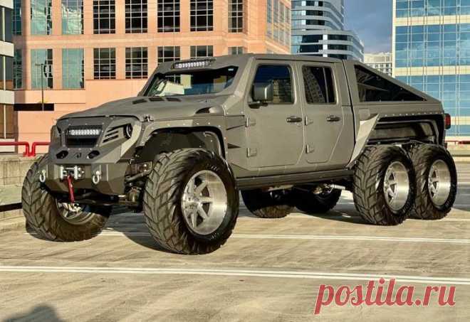 Авто самоделка шестиколесный Apocolypse Hellfire 6×6 на базе Jeep Wrangler