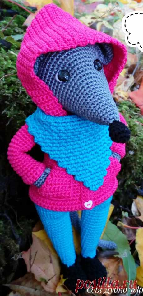 PDF Мышка Мышуня крючком. FREE crochet pattern; Аmigurumi doll patterns. Амигуруми схемы и описания на русском. Вязаные игрушки и поделки своими руками #amimore - Мышь, мышка, мышонок, крыса.