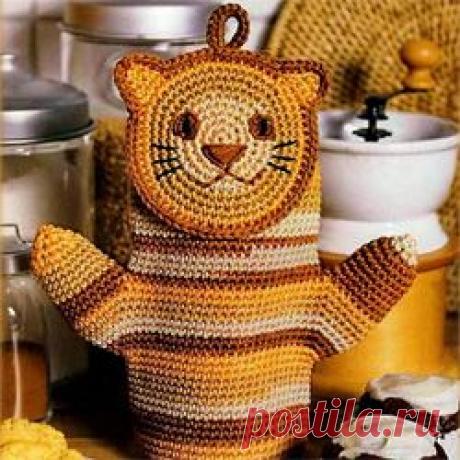 рукавичка котик