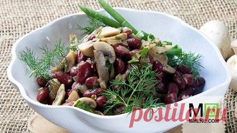 Лобио с грибами - кулинарный рецепт. Миллион Меню