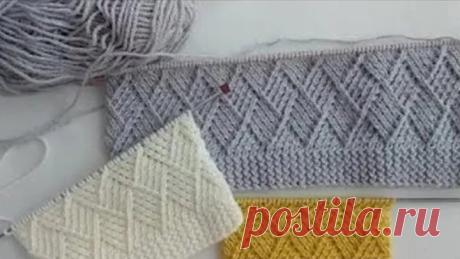 Шикарный узор Ромбы для свитера и кардигана