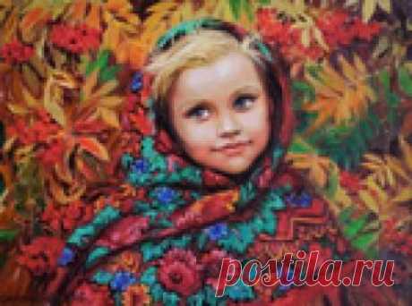 ♥ღ♥Художник Ольга Симонова. Золотой листопад и яблочный спас♥ღ♥