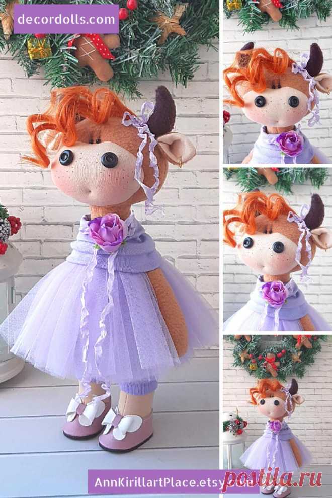Interior Cow Doll 2021 Happy New Year Zodiac Toy Winter | Etsy