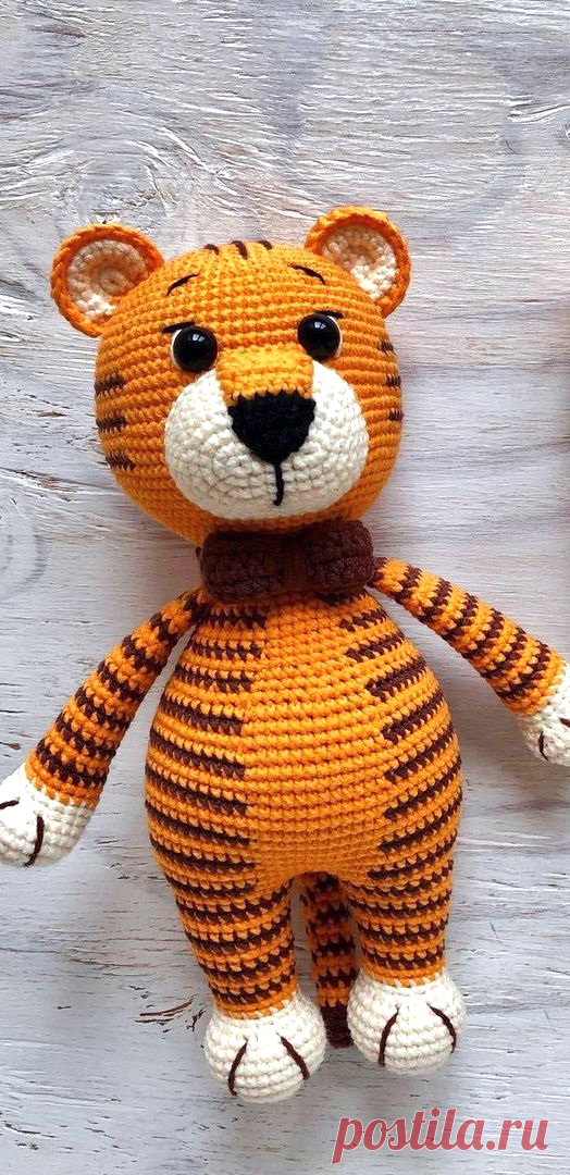 PDF Тигр Яша крючком. FREE crochet pattern; Аmigurumi animal patterns. Амигуруми схемы и описания на русском. Вязаные игрушки и поделки своими руками #amimore - тигр, тигрёнок, котик, кот, кошечка, кошка, котенок.