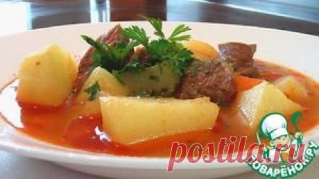 Шурпа с говядиной.