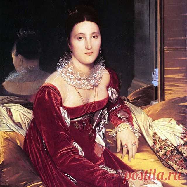 ."Portrait of Madame de Senonnes" by Jean-Auguste-Dominique Ingres, 1814, Musée des Beaux-Arts de Nantes.