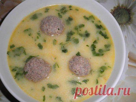Сырный суп с фрикадельками