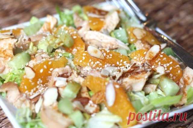 Салат с копченой курицей и мандаринами на Новый год — Дачный участок
