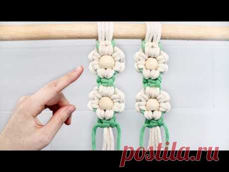 DIY Macrame Flower with Beads!