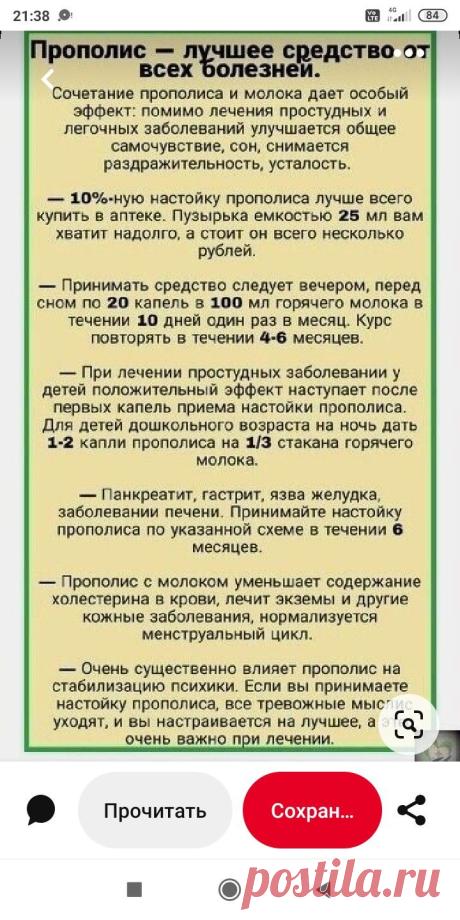 Лечимся прополисом
