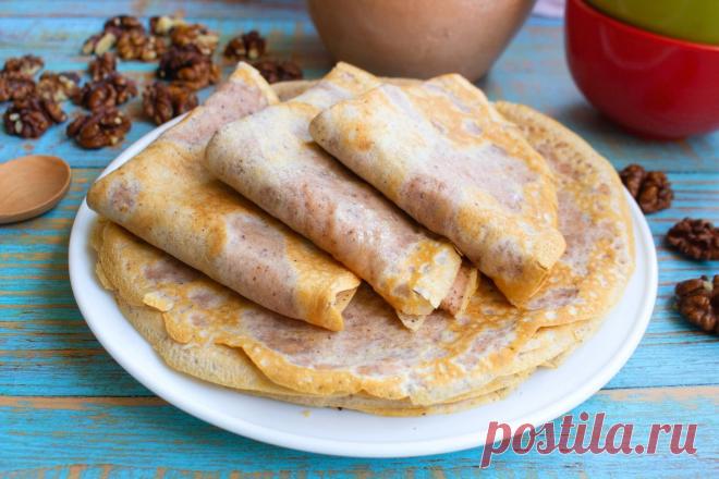 Вкусные и необычные ореховые блинчики к Масленице | Кухонный Сумбур Пульс Mail.ru Красивые, мягкие, вкусные