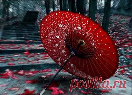 Грустный зонтик / Вышивка / Вышивка. Работы пользователей