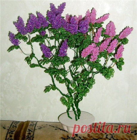 Сирень из бисера