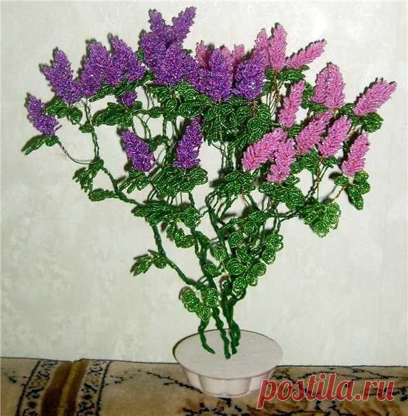 Сирень из бисера