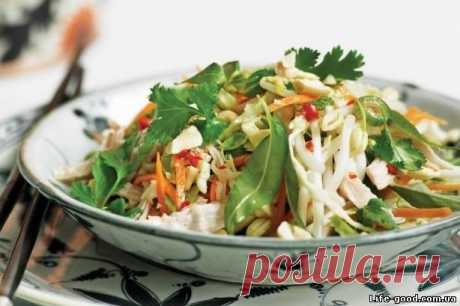 Капустный салат с курицей - как приготовить, рецепт с фото — Кулинарный блог Life Good