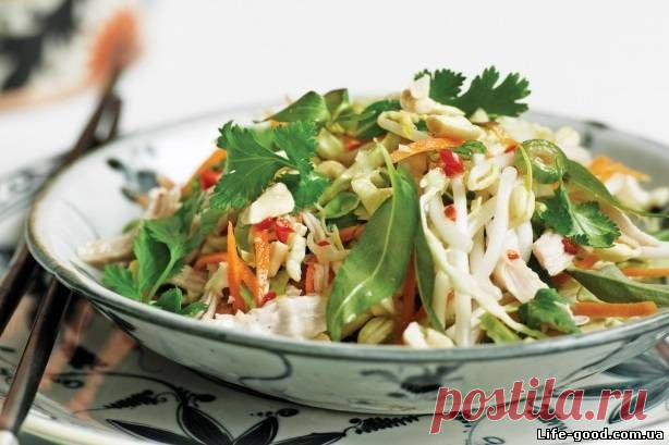 Капустный салат с курицей - как приготовить, рецепт с фото — Кулинарный блог Life Good