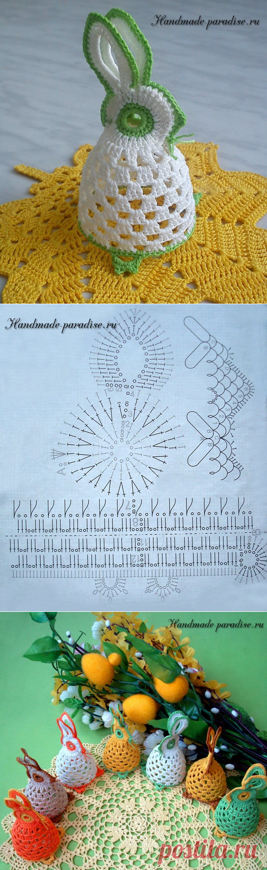 Схема пасхального зайца крючком - Handmade-Paradise
