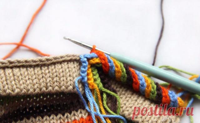 Интересная и простая идея оформления горловины... Неожиданно и очень симпатично! Необычное, но красивое оформление горловины. Надеюсь что информация будет вам полезна. Но на этом я с вами не прощаюсь, заходите ещё, а также я искренне желаю вам творческих успехов! Подписывайтесь на обновления моей странички на Фэйсбуке и обязательно...