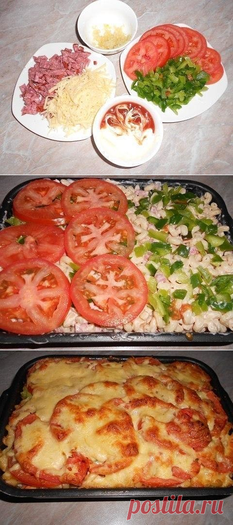 пикантные макароны в духовке