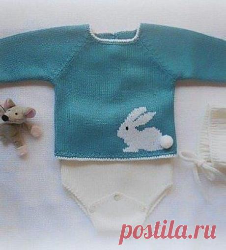 Схемка для вязания, &quot;Зайчики&quot;